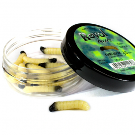 Revol Baits nástraha Caddis Larva 30mm příchuť sýr-česnek, barva natural 10ks