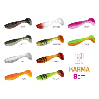 Umělá nástraha Delphin KARMA UVs / 5ks Velikost: 8cm/BEST