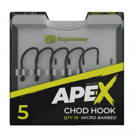 RidgeMonkey Háček Ape-X Chod Barbed 10ks Velikost: 8