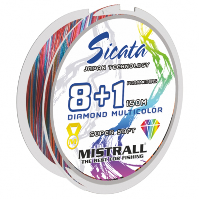 Mistrall šňůra Sicata JGS X8+1 0,10mm 150m