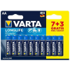 Varta Baterie LR6 7+3 Long Life Power AA