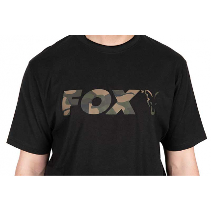 Fox Tričko Black Camo Logo T-Shirt