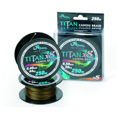 Filfishing Sumcová Šňůra Titan Camou Braid 250m