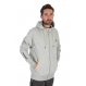 Full Zip Hoody Marl Grey/Lime (Black Edition) - XXXL