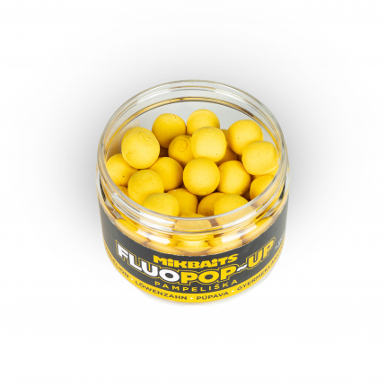 Mikbaits Plovoucí Fluo Boilie 150ml 14mm