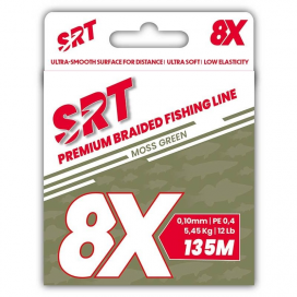 Sert splétaná šnůra 8X SRT Moss Green 135M|0,16mm/9,09kg