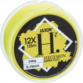 HEGEMON SUPRA 12X FLUO BRAIDED LINE 0,08mm 125m - Jaxon Šňůra HEGEMON SUPRA 12X FLUO BRAIDED LINE 125m