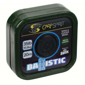 Carp Spirit Ballistic Braided Leader Camo Green 20m 45lb