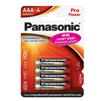 Panasonic Baterie 1,5V AAA LR03 Pro Power Gold 4ks