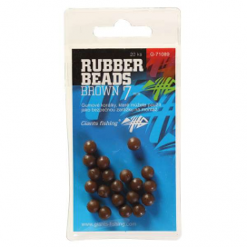 Giants Fishing Gumové kuličky Rubber Beads Transparent Brown 4mm,20ks