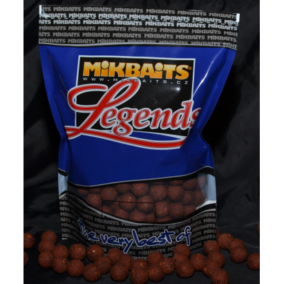 Mikbaits  big pack - Trvanlivé boilie 20kg Kr. Huňáček + Švestka Oliheň 20mm