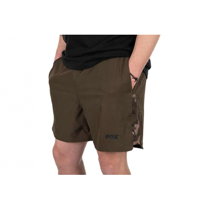 Fox Koupací Kraťasy Khaki Camo LW Swim Shorts