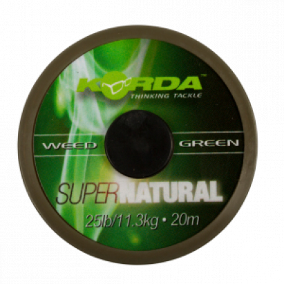 Korda - Šňůra Super Natural 25lb 20m Weedy Green