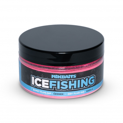 Mikbaits ICE FISHING range - Sypký fluo dip Česnek 100ml