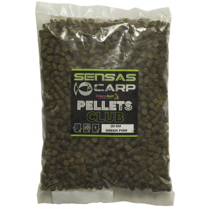 Sensas Pelety Club Green Fish 1kg 