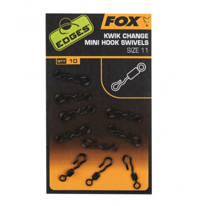 Fox Obratlík Kwik Change Mini Hook Swivel 11 10ks