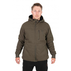 Fox Collection Sherpa Jacket Green & Black