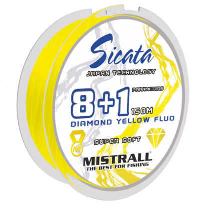 Mistrall šňůra Sicata JGS X8+1 0,08mm 150m