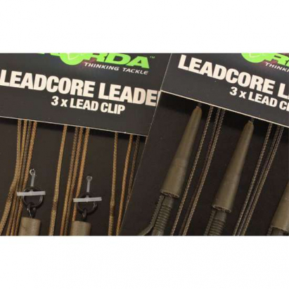 Korda Hotové montáže Leadcore leader Ring Swivels weed/silt 3ks