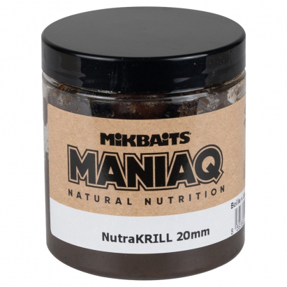 Mikbaits ManiaQ Boilie v Dipu NutraKRILL 250ml 24mm