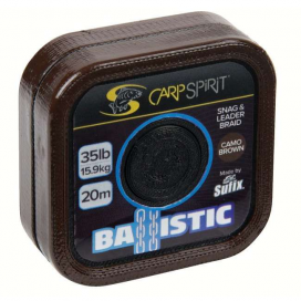 Carp Spirit Ballistic Braided Leader Camo Brown 20m 35lb