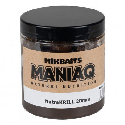 Mikbaits ManiaQ Boilie v Dipu NutraKRILL 250ml 16mm