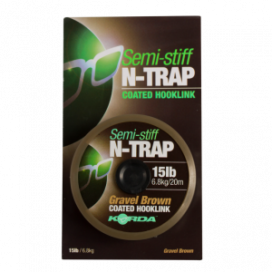 Korda Šňůrka N-Trap Semi Stiff 15lb Gravel Brown