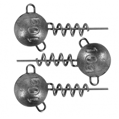 Fox Rage Corkscrew Round Jig Heads (3 Pack)