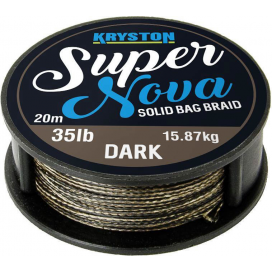 Kryston pletené šňůrky - Super Nova solid braid černý 15lb 20m