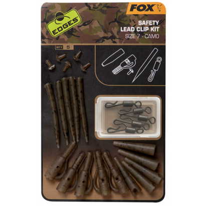 Fox Závěska edges Camo Safety Lead Clip Kit 7