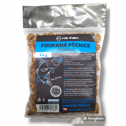 KS Fish foukaná pšenice 25g čokoláda