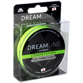 Mikado Pletená Šňůra Dreamline Competition 0.08mm/6.91kg/150m Fluo Zelená 1 Cívka