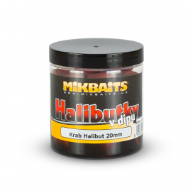 Mikbaits Pelety Halibutky v Dipu  Krab Halibut 20mm 250ml