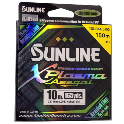 SUNLINE šňůra XPlasma Asegai 150m/10 Lbs-LGR