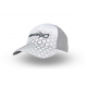 Matrix Hex Print Baseball Cap  - White