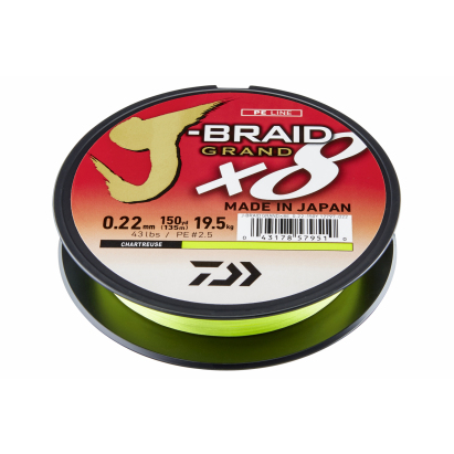 Daiwa Šňůra J Braid Grand X8E Zelená 270m