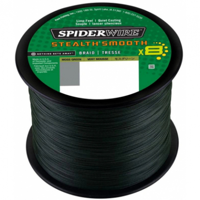 Spiderwire Splétaná Šňůra Stealth Smooth 8 Zelená  1m 0,33mm 38,1kg