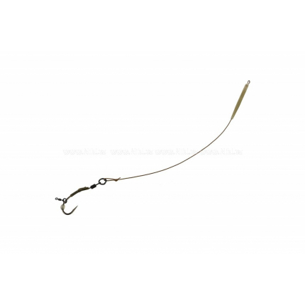 Carp´R´Us Návazec Ready Ronnie rig Strip-X Mat Brown 25 lb 2 ks