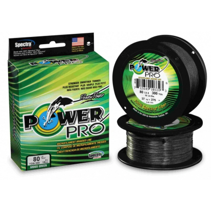 PowerPro Pletená Šňůra  Zelená 1 m 0.36mm 30kg