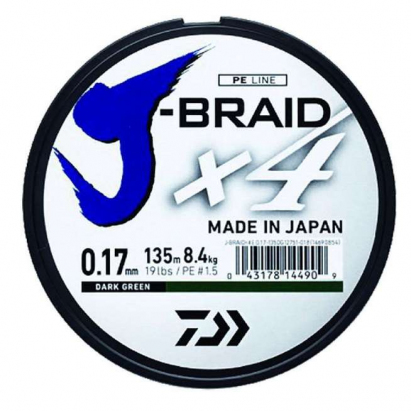 Daiwa Šňůra J-Braid X4 Žlutá