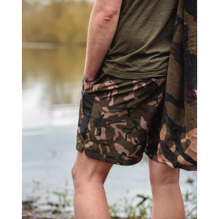 Fox Koupací Kraťasy Black Camo LW Swim Shorts