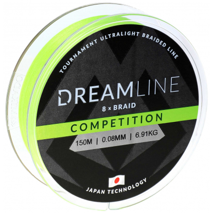 Mikado Pletená Šňůra Dreamline Competition 0.14mm/12.98kg/150m Fluo Zelená 1 Cívka