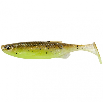 Savage Gear Gumová Nástraha Fat Minnow T Tail Bulk Green Pearl Yellow 9cm 7g