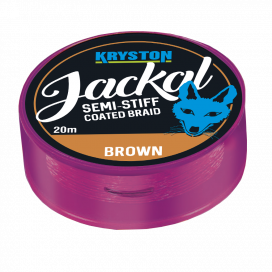 Kryston potahované šňůrky - Jackal Gravel Brown 30lb 20m