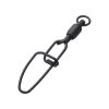 MadCat Karabinka Stainl. BB Swivels Crossl. Snap Black 2 75kg 3ks