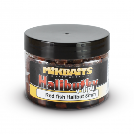 Mikbaits Halibutky v dipu 150ml - Red fish Halibut 8mm