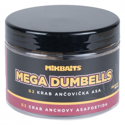 Mikbaits Gangster Mega Dumbells G2 Krab Ančovička Asa 500ml 24x30mm