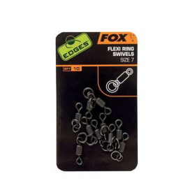 Fox Obratlík Edges Flexi Ring Swivels 10ks vel.10