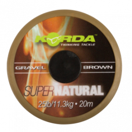 Korda Šňůrka Super Natural Gravel Brown 25lb