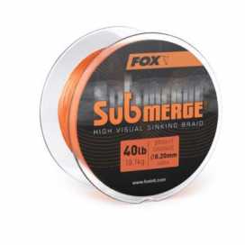 Fox šnůra Submerge Sinking Braided Mainline bright orange 0,20mm 600m 40lb